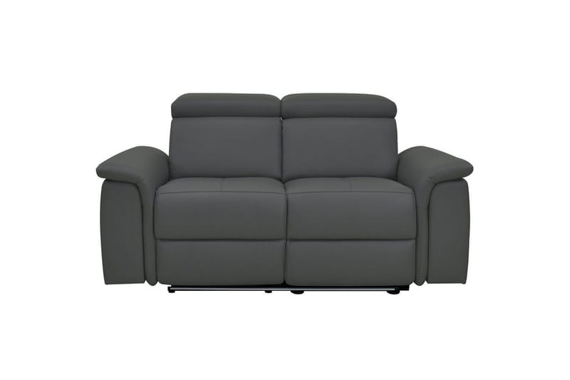 Sofa 2-seter Pareli Grå, Lær/PU, Elektrisk recliner - Grå, Lær/PU, Elektrisk recliner - Møbler - Sofaer - Skinnsofaer