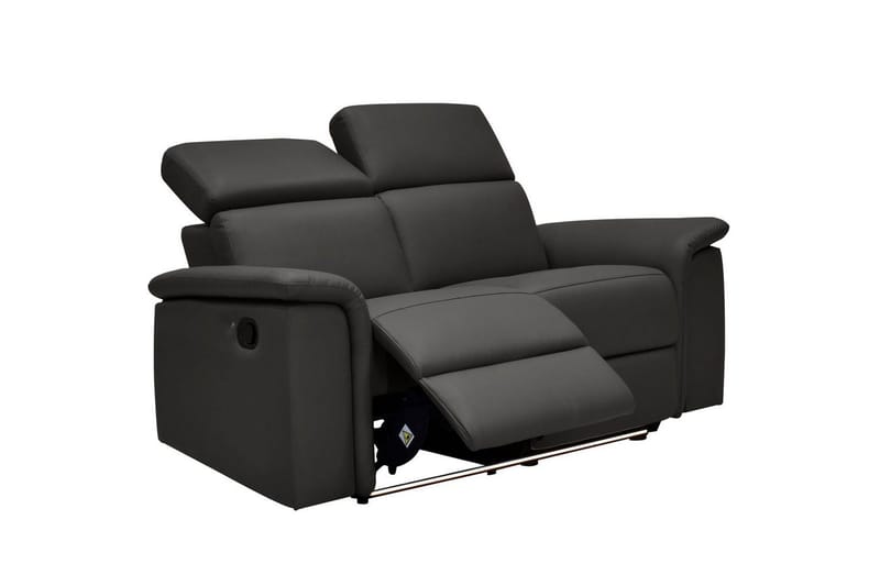 Sofa 2-seter Pareli Brun, PU, Manuell hvilestol - Brun, PU, Manuell hvilestol - Møbler - Sofaer - Skinnsofaer