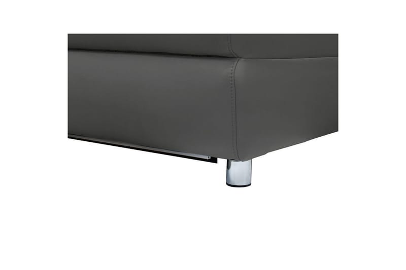 Sofa 2-seter Pareli Grå, Lær/PU, Manuell hvilestol - Grå, Lær/PU, Manuell hvilestol - Møbler - Sofaer - Skinnsofaer