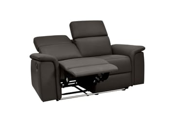 Sofa 2-seter Pareli Brun, Lær/PU, Manuell hvilestol - Brun, Lær/PU, Manuell hvilestol - Møbler - Sofaer - Skinnsofaer