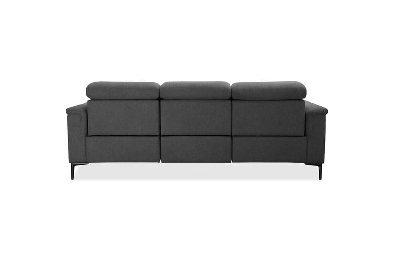 Sofa 3-seter Lund Antrasitt, Belfast-stoff, Elektrisk recliner - Antrasitt, Belfast-stoff, Elektrisk recliner - Møbler - Sofaer - Reclinersofaer