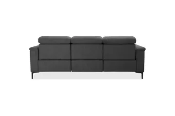 Sofa 3-seter Lund Antrasitt, Belfast-stoff, Elektrisk recliner - Antrasitt, Belfast-stoff, Elektrisk recliner - Møbler - Sofaer - Sofa 3 seter