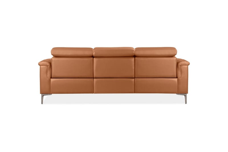 Sofa 3-seter Lund Kognac, Lær/PU, Elektrisk recliner - Kognac, Lær/PU, Elektrisk recliner - Møbler - Sofaer - Sofa 3 seter