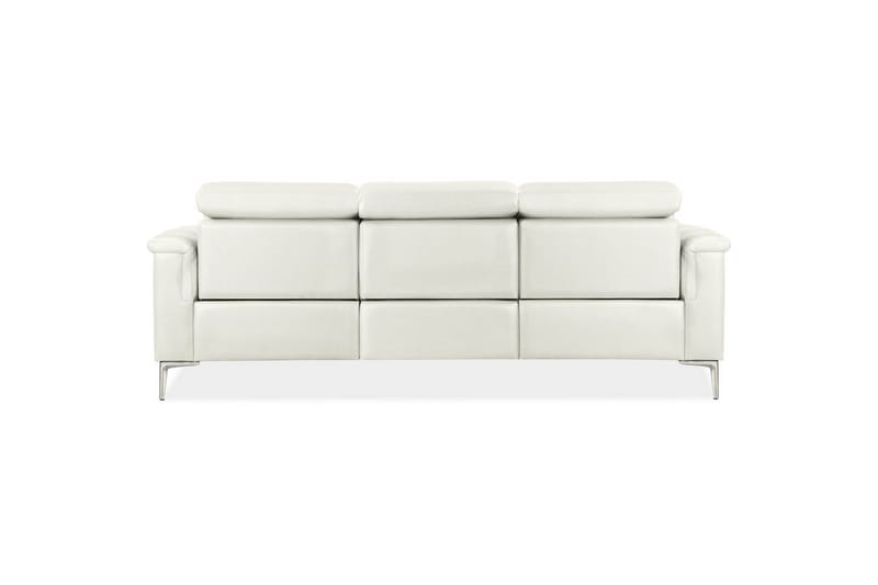 Sofa 3-seter Lund Krem, PU, Manuell hvilestol - Krem, PU, Manuell hvilestol - Møbler - Sofaer - Sofa 3 seter