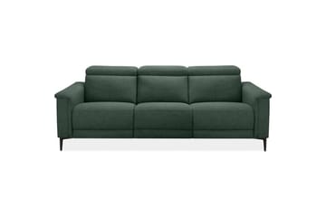 Sofa 3-seter Lund Mørk grønn, Belfast-stoff, Elektrisk recliner - Mørk grønn, Belfast-stoff, Elektrisk recliner - Møbler - Sofaer - Sofa 3 seter