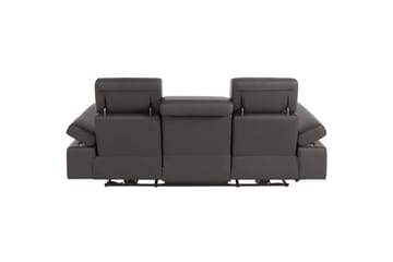 Sofa 3-seter Rayland Brun, PU, Elektrisk recliner - Brun, PU, Elektrisk recliner - Møbler - Sofaer - Sofa 3 seter
