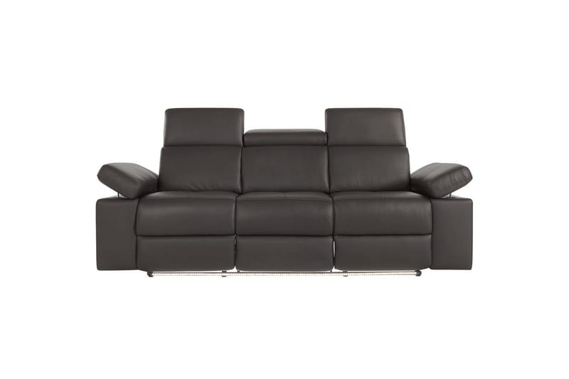 Sofa 3-seter Rayland Brun, PU, Elektrisk recliner - Brun, PU, Elektrisk recliner - Møbler - Sofaer - Sofa 3 seter