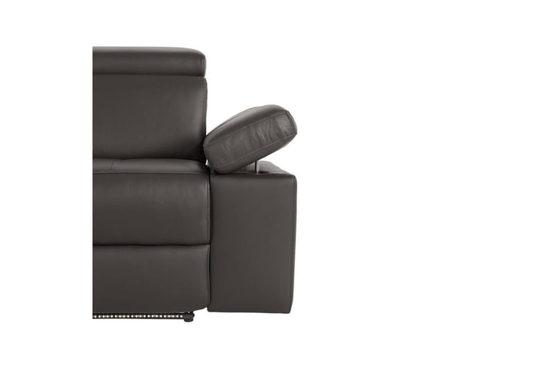 Sofa 3-seter Rayland Brun, PU, Elektrisk recliner - Brun, PU, Elektrisk recliner - Møbler - Sofaer - Sofa 3 seter