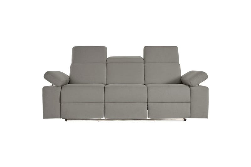 Sofa 3-seter Rayland Grå, Sunday Stoff, Elektrisk recliner - Grå, Sunday Stoff, Elektrisk recliner - Møbler - Sofaer - Reclinersofaer
