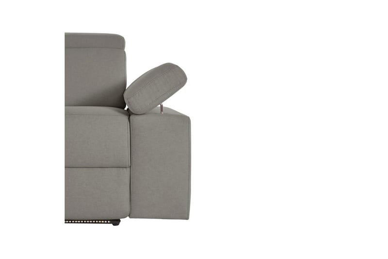 Sofa 3-seter Rayland Grå, Sunday Stoff, Elektrisk recliner - Grå, Sunday Stoff, Elektrisk recliner - Møbler - Sofaer - Reclinersofaer