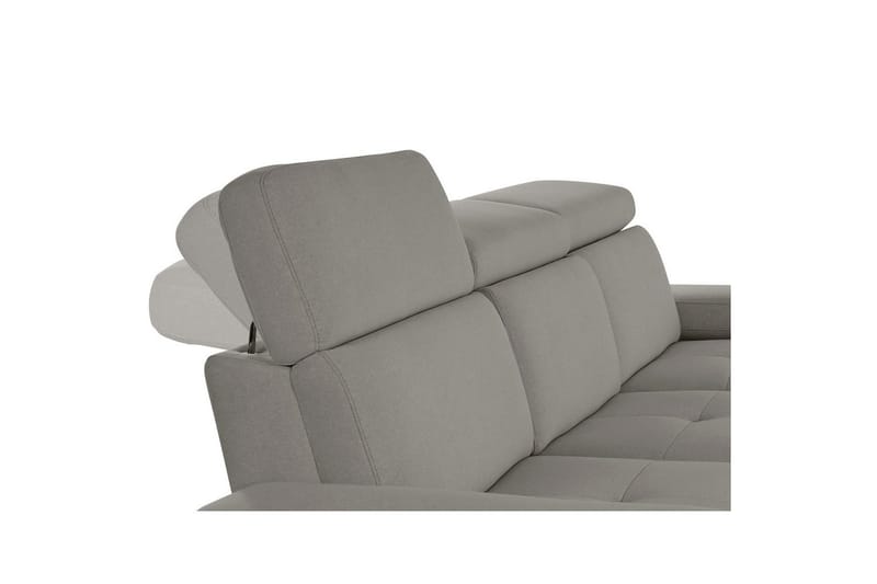 Sofa 3-seter Rayland Grå, Sunday Stoff, Elektrisk recliner - Grå, Sunday Stoff, Elektrisk recliner - Møbler - Sofaer - Reclinersofaer