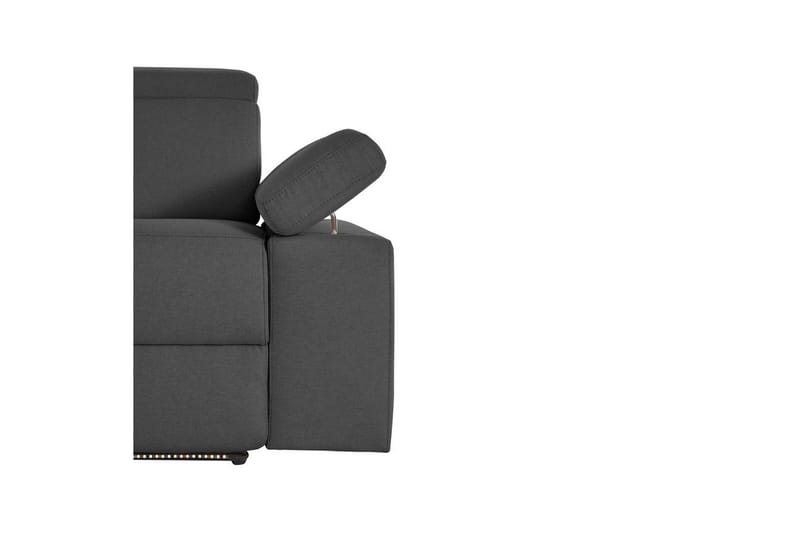 Sofa 3-seter Rayland Grå, Sunday Stoff, Manuell hvilestol - Grå, Sunday Stoff, Manuell hvilestol - Møbler - Sofaer - Sofa 3 seter