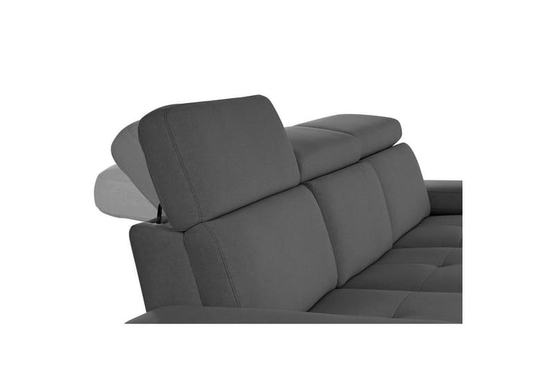 Sofa 3-seter Rayland Grå, Sunday Stoff, Manuell hvilestol - Grå, Sunday Stoff, Manuell hvilestol - Møbler - Sofaer - Sofa 3 seter