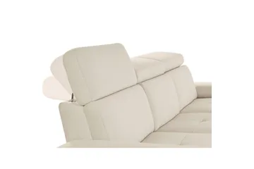 Sofa 3-seter Rayland Hvit, Sunday Stoff, Elektrisk recliner - Hvit, Sunday Stoff, Elektrisk recliner - Møbler - Sofaer - Sofa 3 seter