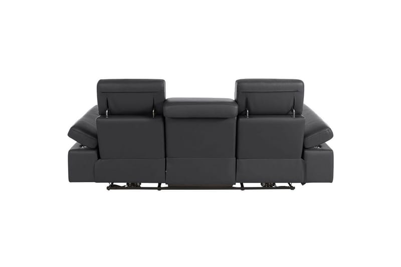 Sofa 3-seter Rayland Svart, Lær/PU, Elektrisk recliner - Svart, Lær/PU, Elektrisk recliner - Møbler - Sofaer - Sofa 3 seter