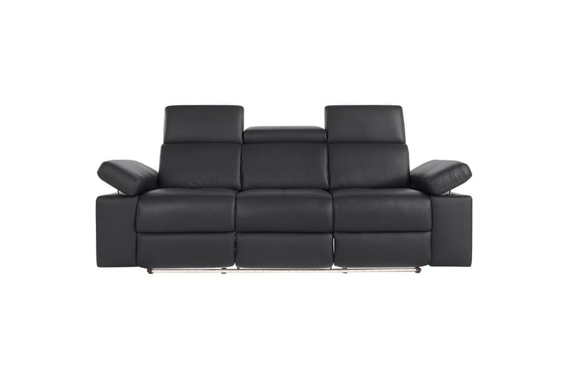 Sofa 3-seter Rayland Svart, PU, Elektrisk recliner - Svart, PU, Elektrisk recliner - Møbler - Sofaer - Sofa 3 seter
