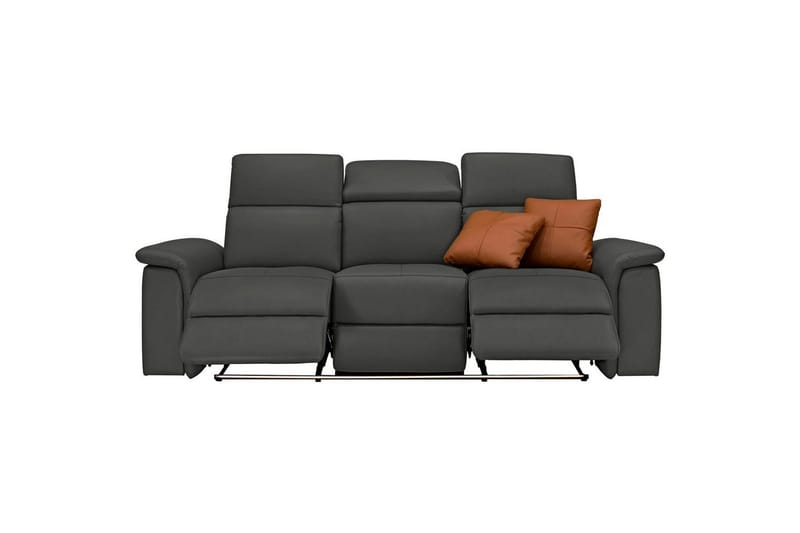 Sofa 3-seter Pareli Svart, PU, Elektrisk recliner - Svart, PU, Elektrisk recliner - Møbler - Sofaer - Sofa 3 seter