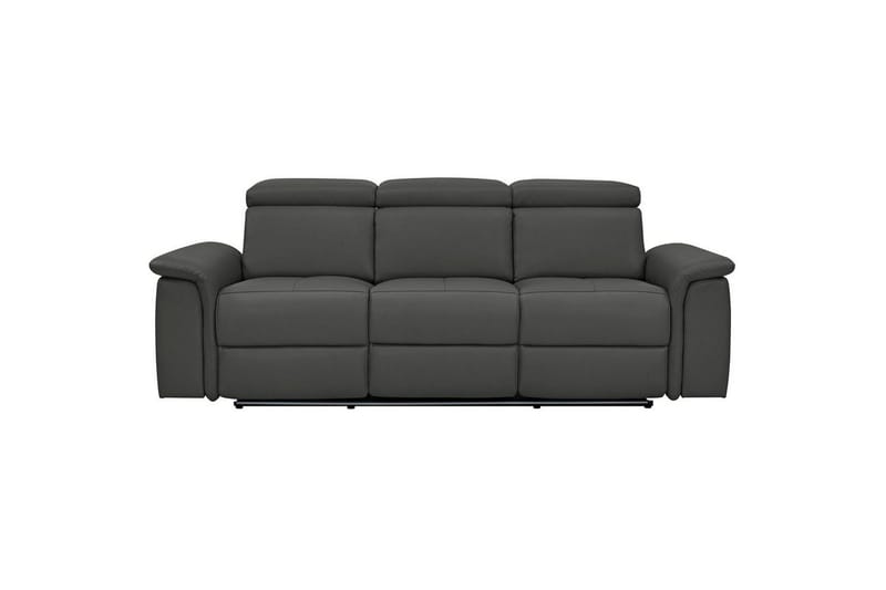 Sofa 3-seter Pareli Svart, PU, Elektrisk recliner - Svart, PU, Elektrisk recliner - Møbler - Sofaer - Sofa 3 seter