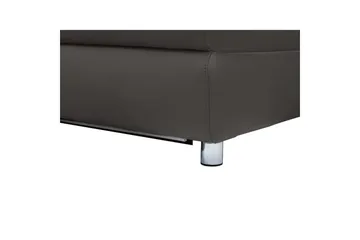 Sofa 3-seter Pareli Brun, PU, Manuell hvilestol - Brun, PU, Manuell hvilestol - Møbler - Sofaer - Sofa 3 seter