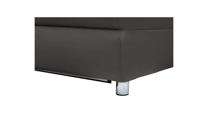 Sofa 3-seter Pareli Brun, PU, Manuell hvilestol - Brun, PU, Manuell hvilestol - Møbler - Sofaer - Sofa 3 seter