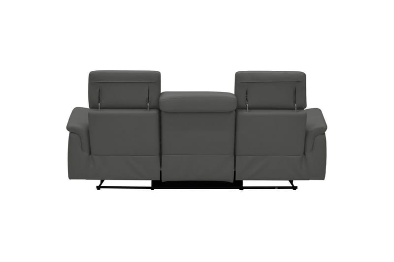 Sofa 3-seter Pareli Grå, PU, Elektrisk recliner - Grå, PU, Elektrisk recliner - Møbler - Sofaer - Sofa 3 seter