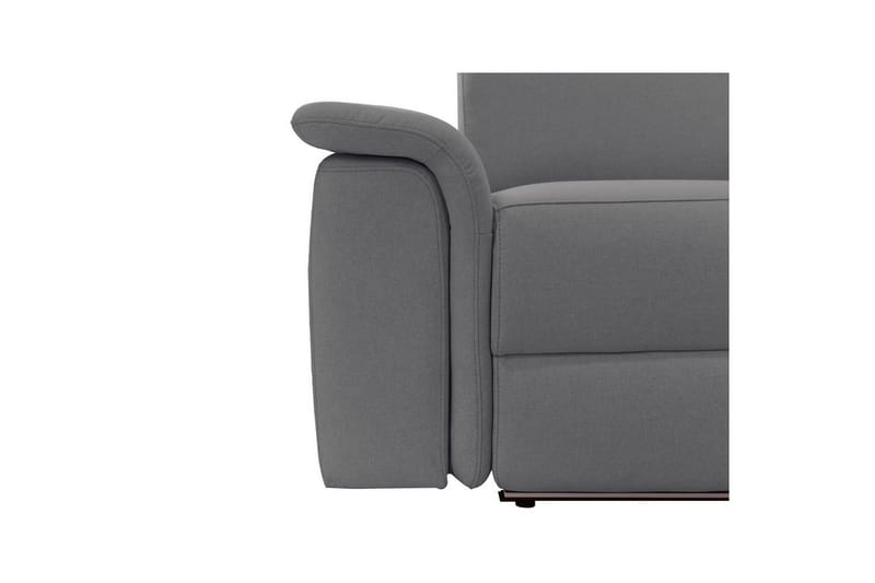 Sofa 3-seter Pareli Grå, Sunday Stoff, Manuell hvilestol - Grå, Sunday Stoff, Manuell hvilestol - Møbler - Sofaer - Sofa 3 seter