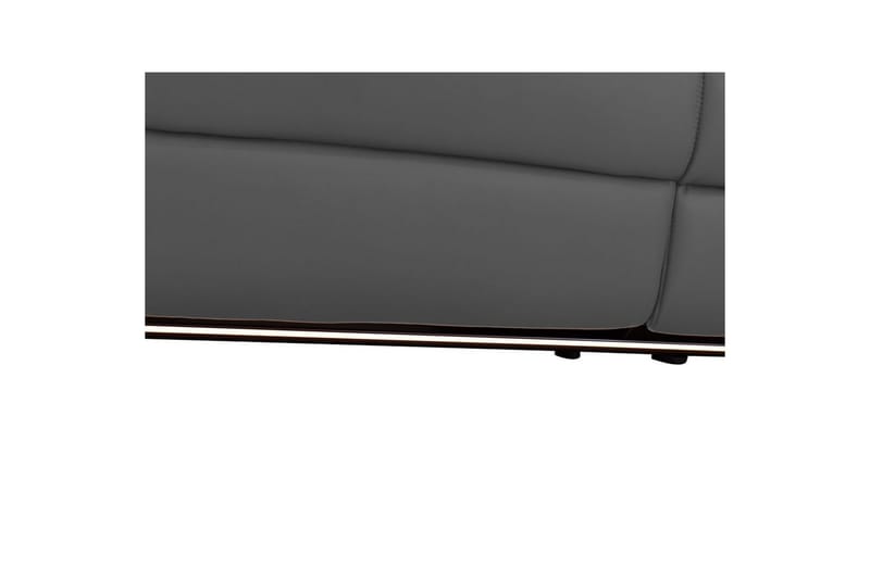 Sofa 3-seter Pareli Grå, PU, Elektrisk recliner - Grå, PU, Elektrisk recliner - Møbler - Sofaer - Sofa 3 seter