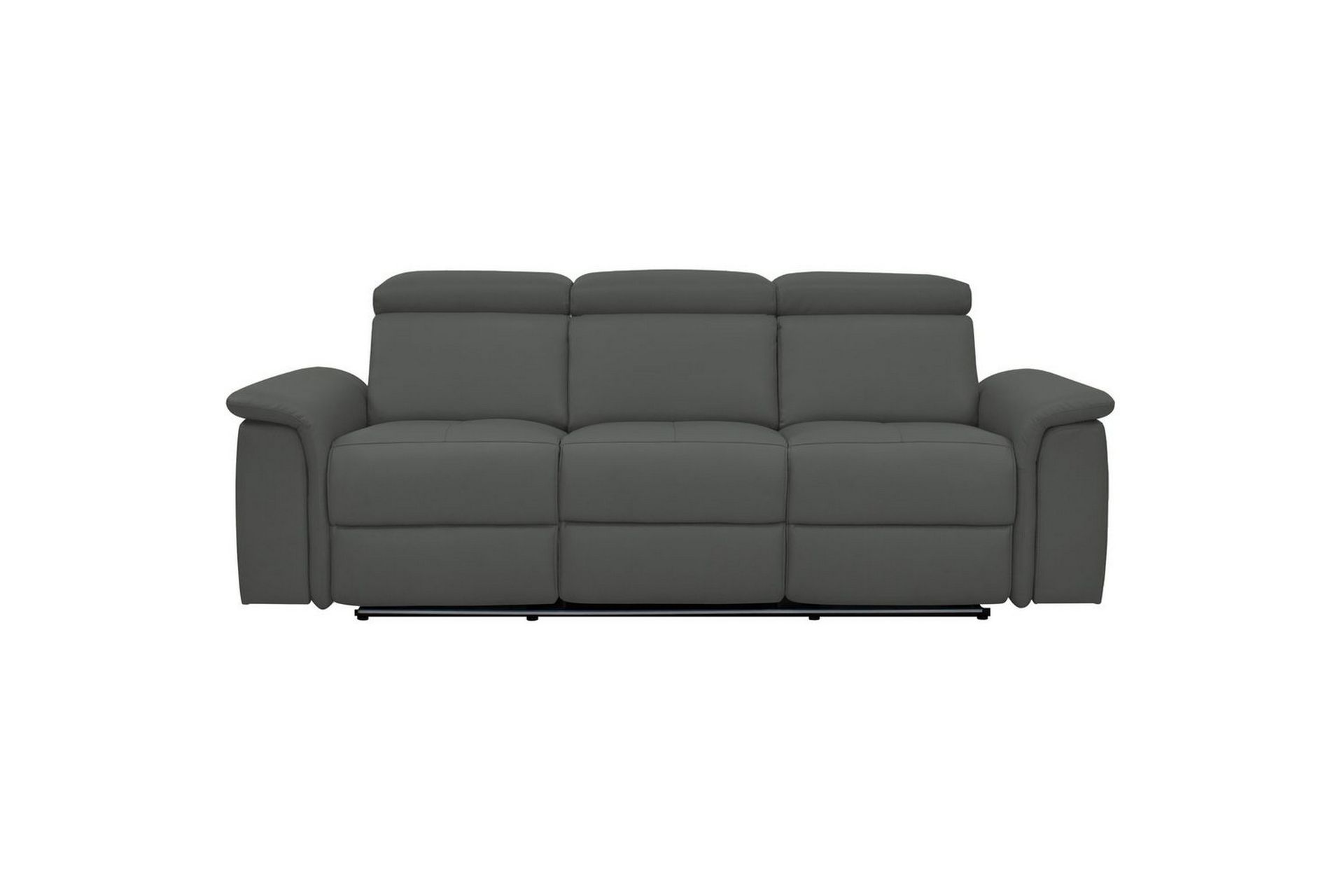 Sofa 3-seter Pareli Grå, PU, Elektrisk recliner - Grå, PU, Elektrisk recliner - Møbler - Sofaer - Sofa 3 seter