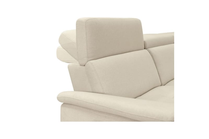 Sofa 3-seter Pareli Hvit, Sunday Stoff, Elektrisk recliner - Hvit, Sunday Stoff, Elektrisk recliner - Møbler - Sofaer - Reclinersofaer