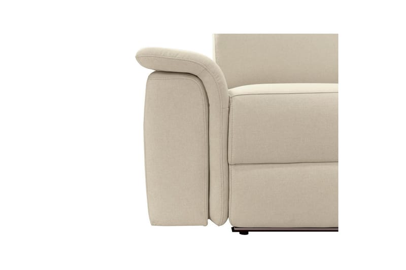 Sofa 3-seter Pareli Hvit, Sunday Stoff, Elektrisk recliner - Hvit, Sunday Stoff, Elektrisk recliner - Møbler - Sofaer - Reclinersofaer