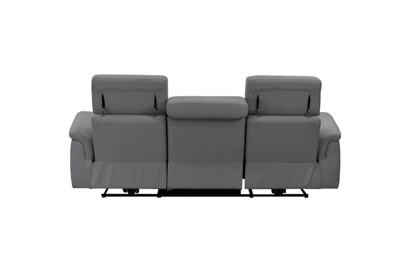 Sofa 3-seter Pareli Grå, Sunday Stoff, Elektrisk recliner - Grå, Sunday Stoff, Elektrisk recliner - Møbler - Sofaer - Reclinersofaer