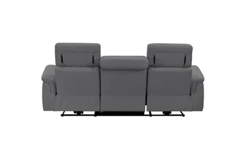 Sofa 3-seter Pareli Grå, Sunday Stoff, Manuell hvilestol - Grå, Sunday Stoff, Manuell hvilestol - Møbler - Sofaer - Sofa 3 seter