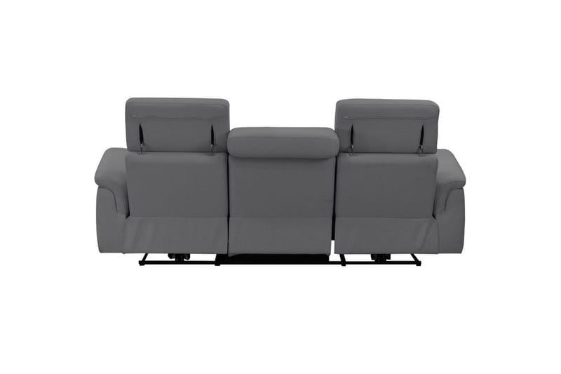 Sofa 3-seter Pareli Grå, Sunday Stoff, Manuell hvilestol - Grå, Sunday Stoff, Manuell hvilestol - Møbler - Sofaer - Sofa 3 seter