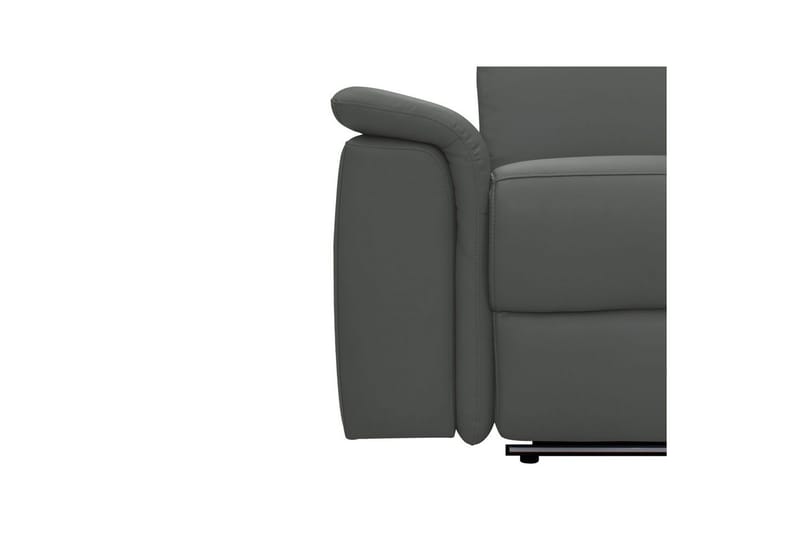 Sofa 3-seter Pareli Grå, PU, Elektrisk recliner - Grå, PU, Elektrisk recliner - Møbler - Sofaer - Sofa 3 seter