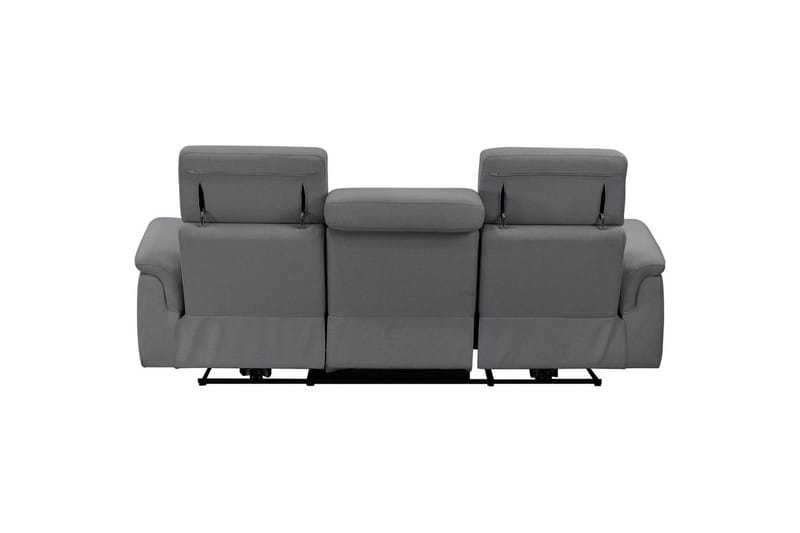 Sofa 3-seter Pareli Grå, Sunday Stoff, Elektrisk recliner - Grå, Sunday Stoff, Elektrisk recliner - Møbler - Sofaer - Sofa 3 seter