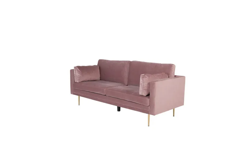 Sofa 3-seters Boom Rosa - Rosa - Møbler - Sofaer - Fløyel sofaer