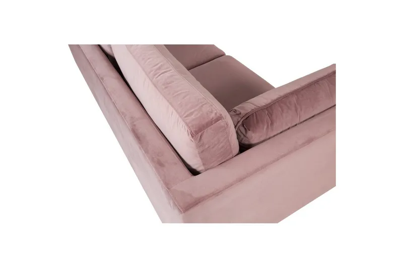 Sofa 3-seters Boom Rosa - Rosa - Møbler - Sofaer - Fløyel sofaer