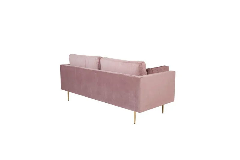 Sofa 3-seters Boom Rosa - Rosa - Møbler - Sofaer - Fløyel sofaer