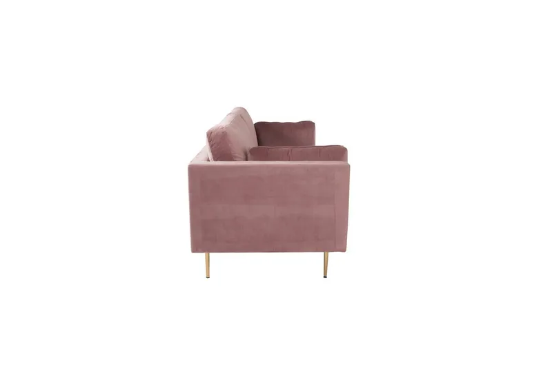 Sofa 3-seters Boom Rosa - Rosa - Møbler - Sofaer - Fløyel sofaer