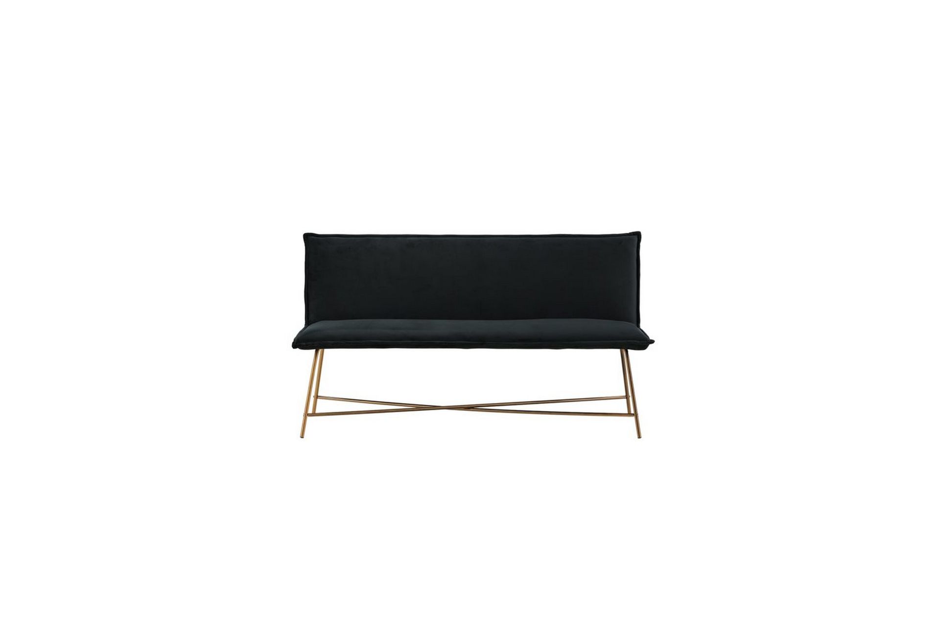 Sofa 3-seters Petra Kobber / Svart Fløyel - Møbler - Sofaer - Sofa 3 seter