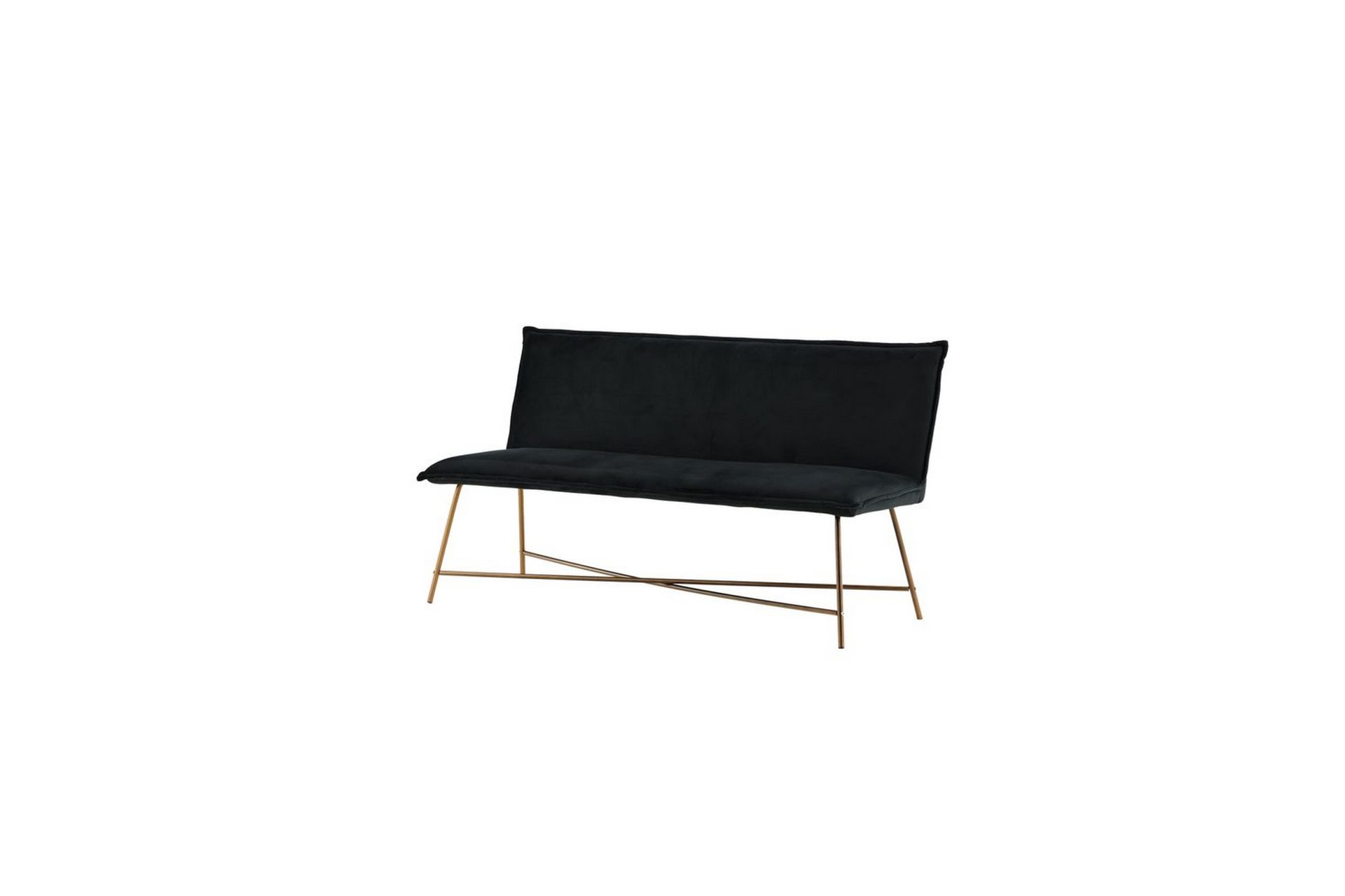 Sofa 3-seters Petra Kobber / Svart Fløyel - Møbler - Sofaer - Sofa 3 seter