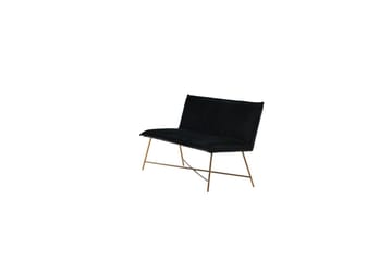 Sofa 3-seters Petra Kobber / Svart Fløyel - Møbler - Sofaer - Sofa 3 seter