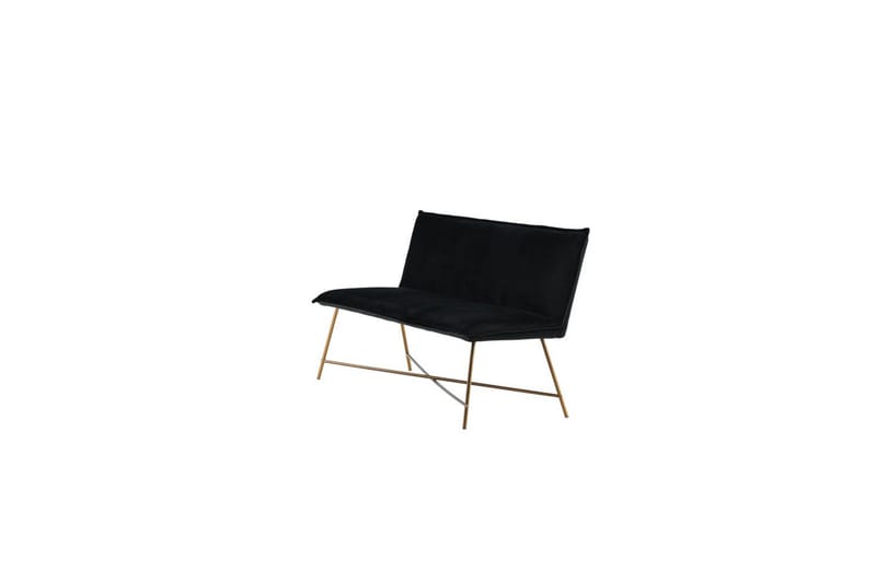 Sofa 3-seters Petra Kobber / Svart Fløyel - Møbler - Sofaer - Sofa 3 seter