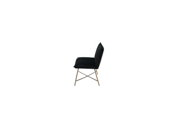 Sofa 3-seters Petra Kobber / Svart Fløyel - Møbler - Sofaer - Sofa 3 seter