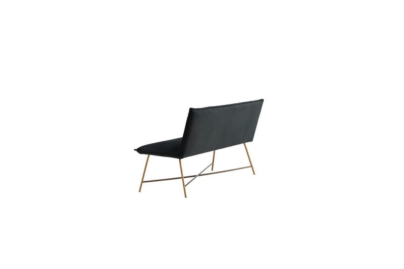 Sofa 3-seters Petra Kobber / Svart Fløyel - Møbler - Sofaer - Sofa 3 seter