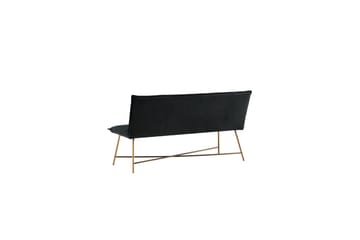 Sofa 3-seters Petra Kobber / Svart Fløyel - Møbler - Sofaer - Sofa 3 seter