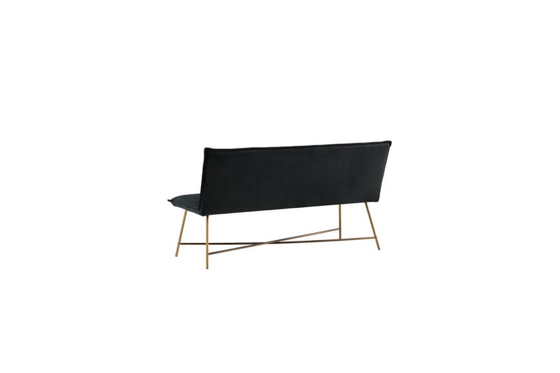 Sofa 3-seters Petra Kobber / Svart Fløyel - Møbler - Sofaer - Sofa 3 seter