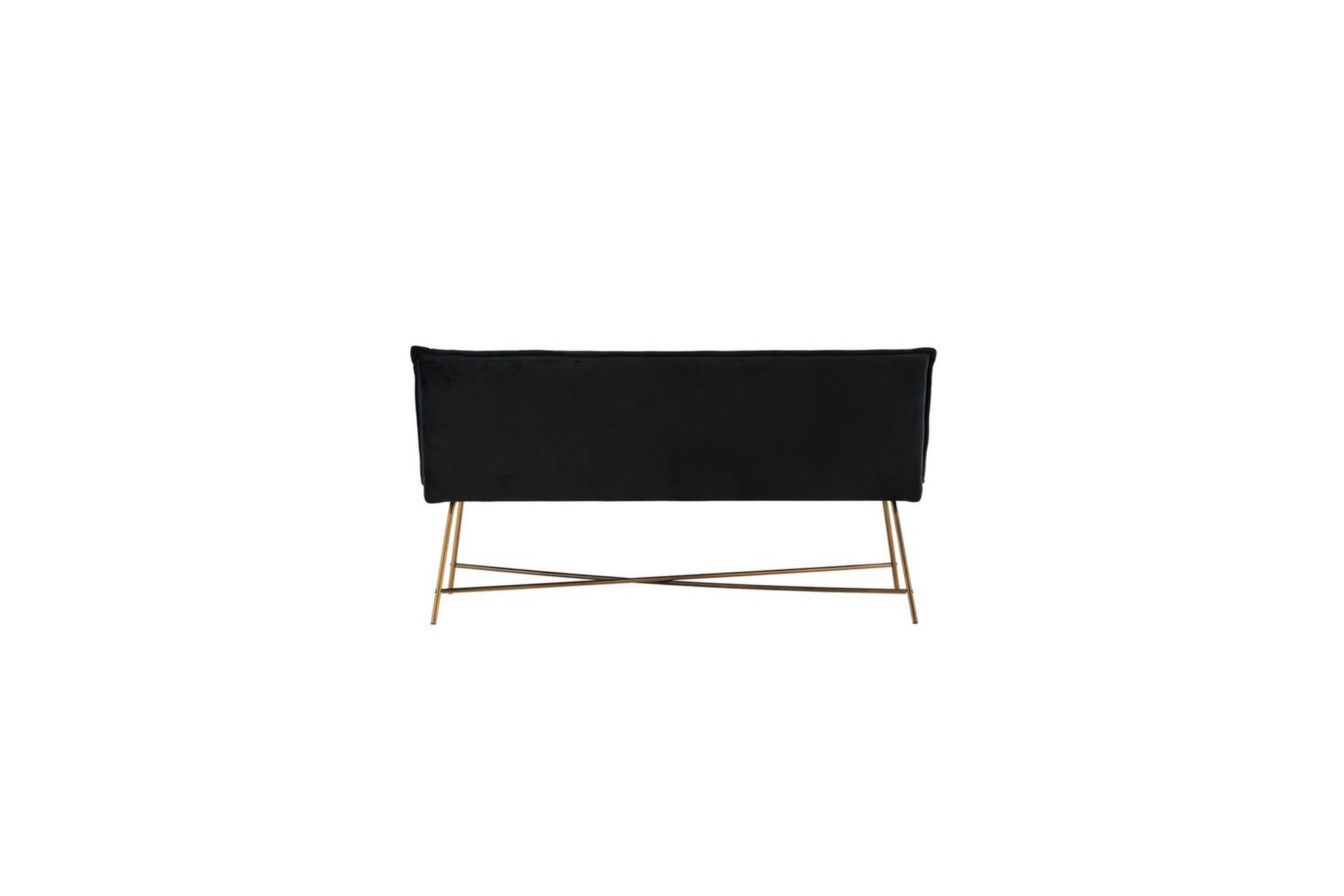 Sofa 3-seters Petra Kobber / Svart Fløyel - Møbler - Sofaer - Sofa 3 seter