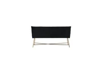 Sofa 3-seters Petra Kobber / Svart Fløyel - Møbler - Sofaer - Sofa 3 seter