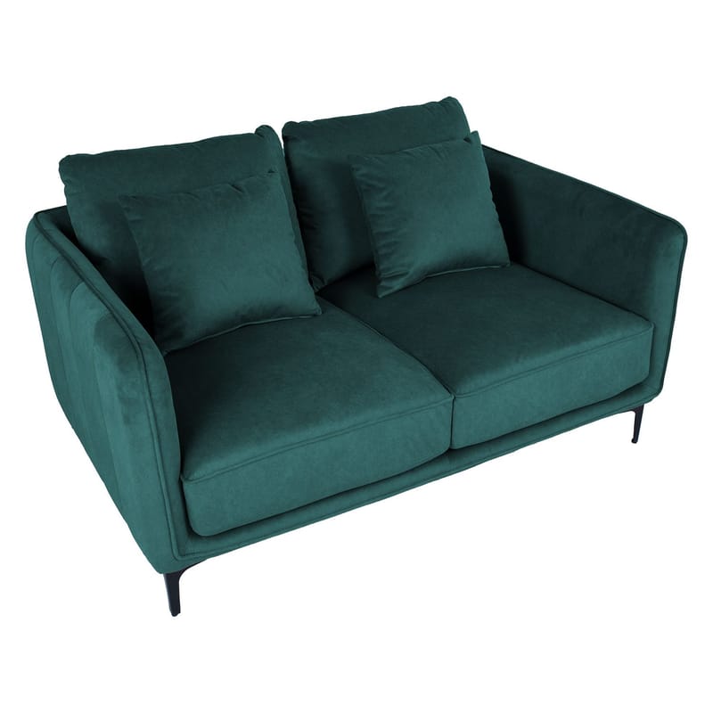 Sofa HOME4YOU Bianka 2-seter Grønn - grønn - Møbler - Sofaer - Fløyel sofaer